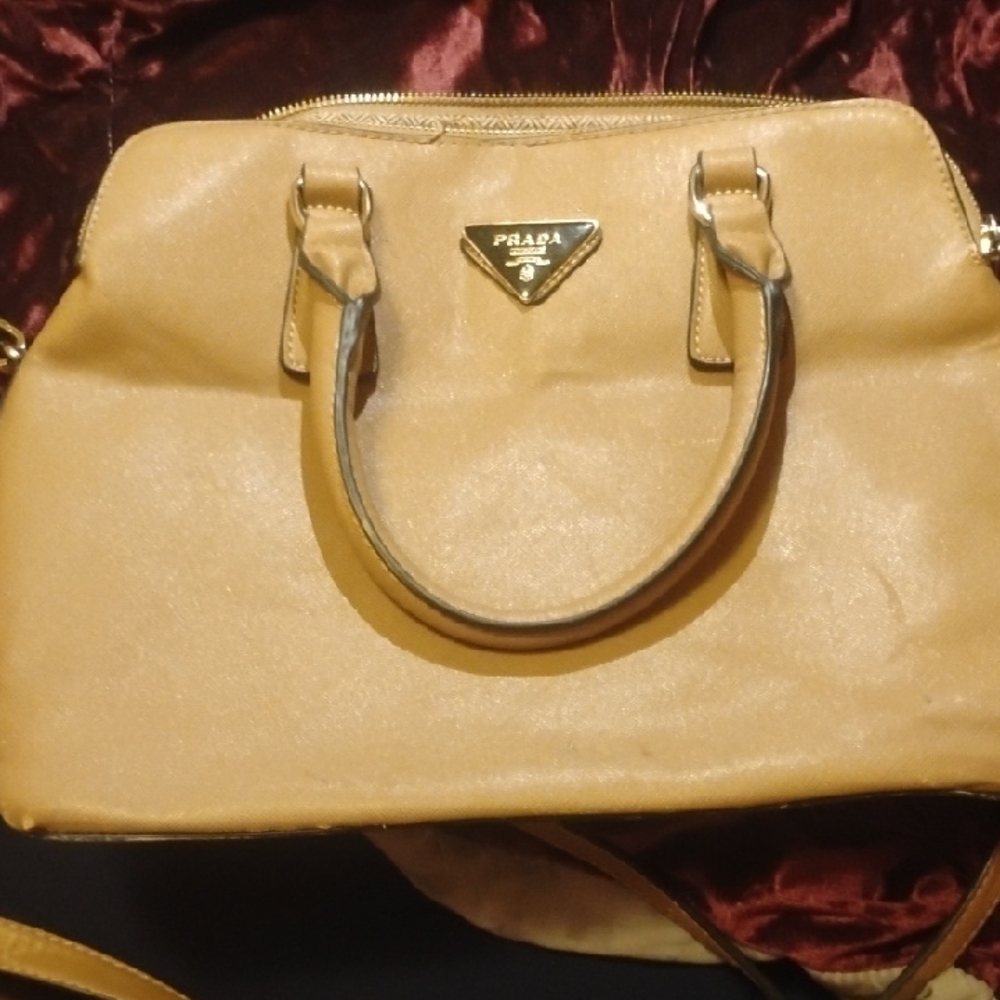 Prada Tan Leather Satchel